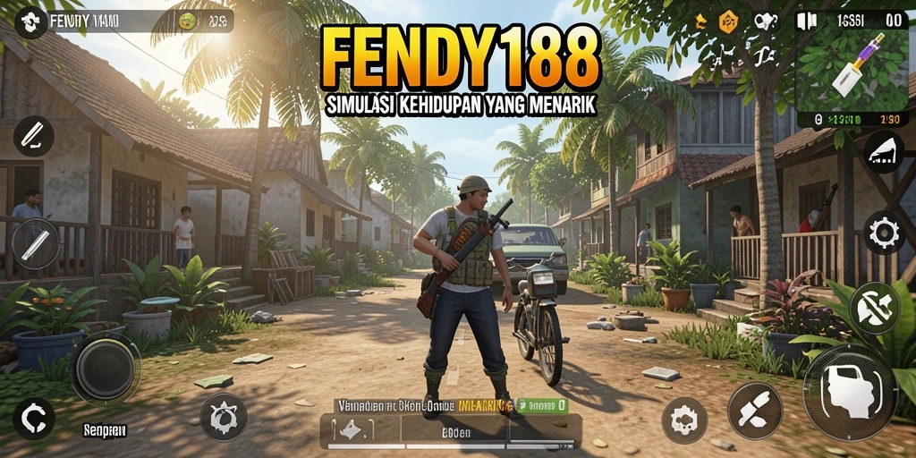 Screenshot gameplay FENDY188 yang menunjukkan simulasi interaksi sosial.