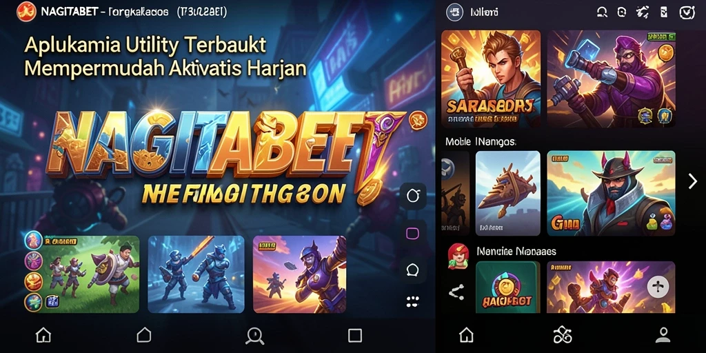 Tampilan antarmuka utama NAGITABET yang intuitif dan mudah digunakan.
