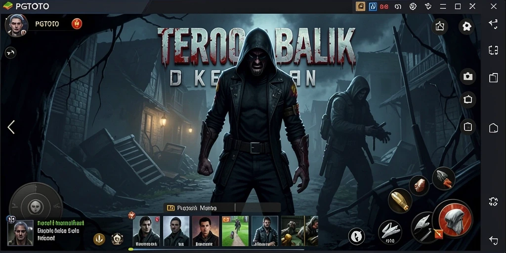 Tampilan gameplay PGTOTO yang menyeramkan dan penuh ketegangan.
