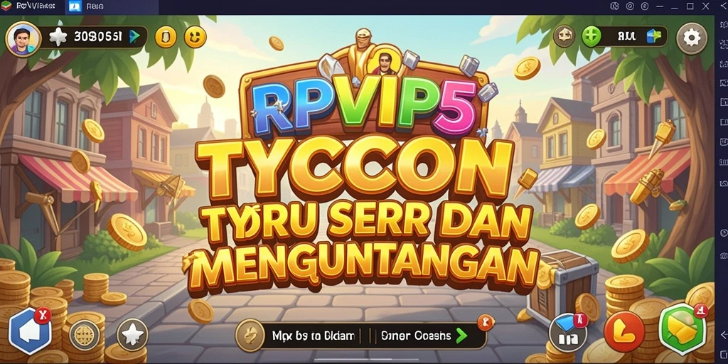 Gameplay menarik dalam RPVIP5 yang fokus pada strategi Tycoon.