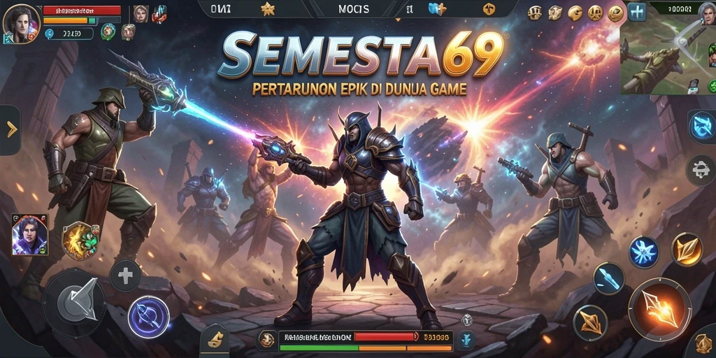 Tampilan gameplay seru dengan aksi pertarungan yang intens.